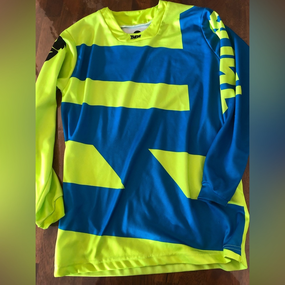 Thor Blue and Neon green Jersey